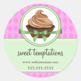 カップケエレガントーキミントベーカリーボックス包装シール ラウンドシール