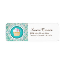 カップケエレガントーキ差出人住所ラベル