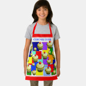 カップケカラフルーキ調理師キッズ エプロン (インサイチュ)