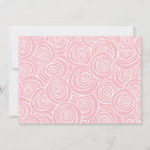 カップケカラフルーキ |かわいいキッズガールズバースデーパーティー 招待状 (裏面)