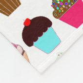 カップケカラフルーキ フリースブランケット (角)