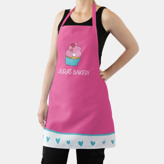 カップケパーソナライズされたーキウィメンズエプロン エプロン (インサイチュ)