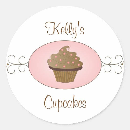 カップケファンシーーキ ラウンドシール (正面)