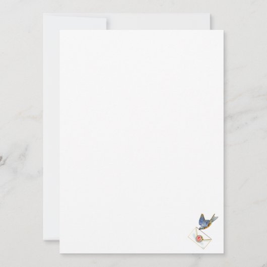 カップケフランスのービクトリアン招待状 招待状 (裏面)