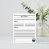 カップケミニマルーキレシピブックテンプレート (スタンド正面)