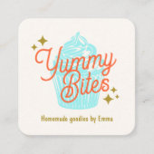 カップケモダンーキベイカー スクエア名刺 (正面)