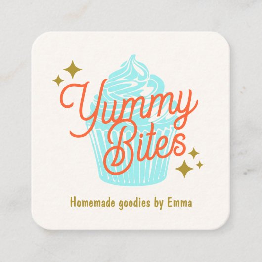 カップケモダンーキベイカー スクエア名刺 (正面)