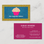 カップケモダンーキベーカリーパティシシェフケータリング縁ど 名刺 (正面/裏面)