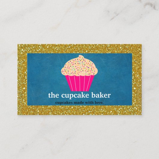 カップケモダンーキベーカリーパティシシェフケータリング縁ど 名刺 (正面)