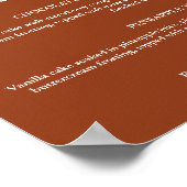 カップケモダンーキ結婚のメニューの看板デザートの看板 ポスター (角)