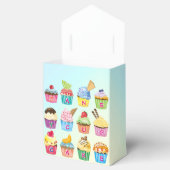 カップケーキあなたの名前を追加モノグラムおいしいスイーツ フェイバーボックス (オープン)