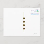 カップケーキありがとうはがき ポストカード (裏面)