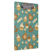 カップケーキおよびキャンデーが付いているパターン クリップボード (右)