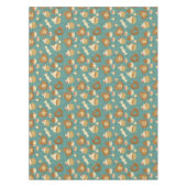 カップケーキおよびキャンデーが付いているパターン テーブルクロス (正面)