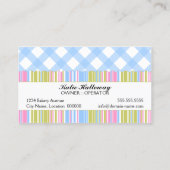 カップケーキおよびケーキのポップのベーカリー 名刺 (裏面)