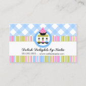 カップケーキおよびケーキのポップのベーカリー 名刺 (正面)