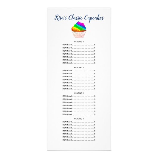 カップケーキお洒落メーカーベイカーパティシエ ラックカード (正面)