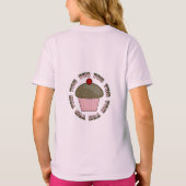 カップケーキかわいこちゃん Tシャツ (裏面)