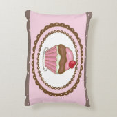 カップケーキが付いているバースデー・カード アクセントクッション (裏面(縦))