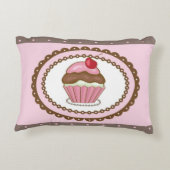 カップケーキが付いているバースデー・カード アクセントクッション (裏面)