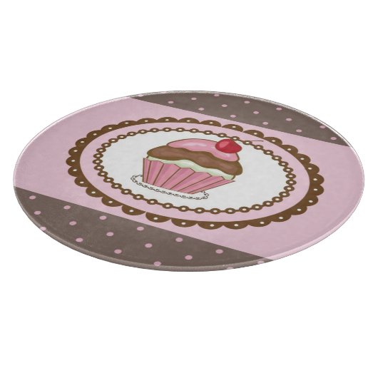 カップケーキが付いているバースデー・カード カッティングボード (角)