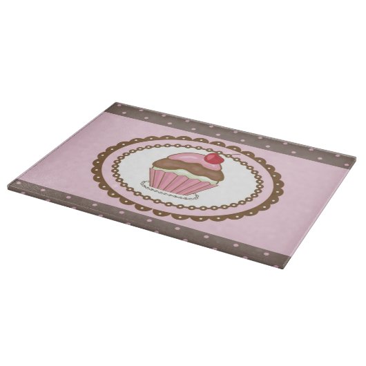 カップケーキが付いているバースデー・カード カッティングボード (角)