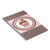 カップケーキが付いているバースデー・カード ノートブック (右側)