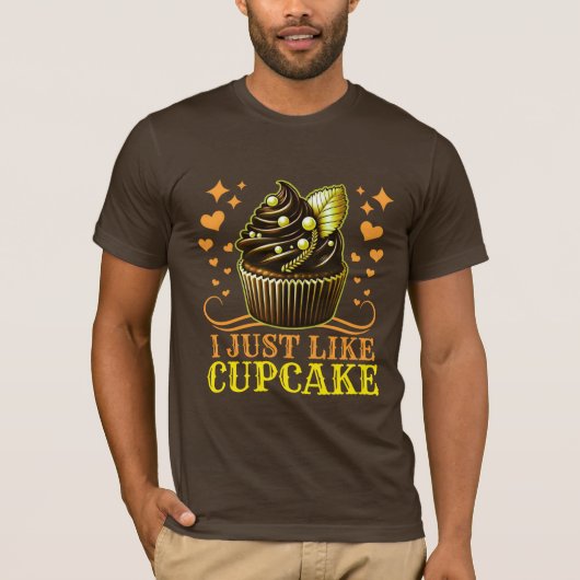 カップケーキが好きだ Tシャツ (正面)