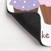 カップケーキが私の日を作る マウスパッド (コーナー)