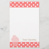 カップケーキが見事に成形 便箋 (正面)