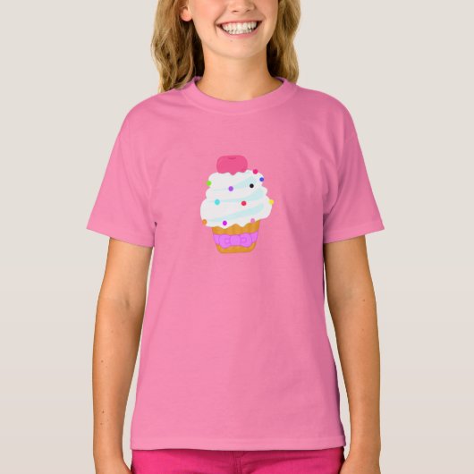 カップケーキさくらんぼ! Tシャツ (正面)