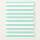 カップケーキだけが必要なかわいい水の色ストライプだ プランナー手帳 (裏面)