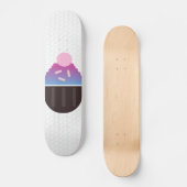 カップケーキつや消し名振りかけるスケートボード スケートボード (正面)