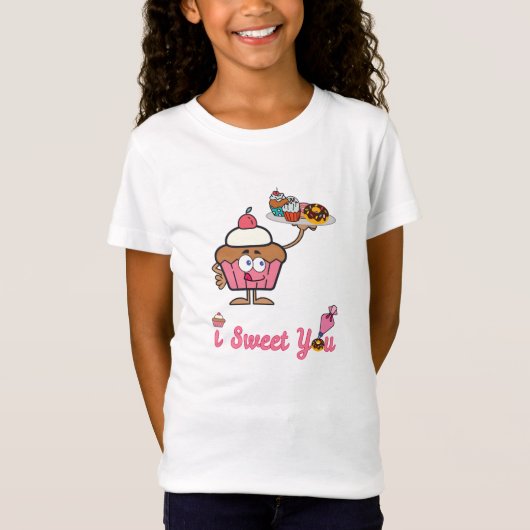 カップケーキであなたを甘やかす Tシャツ (正面)