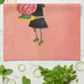 カップケーキとの少し失敗の死 キッチンタオル (折り畳み)