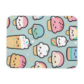 カップケーキとアイスクリーム マグネット (横)