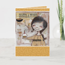 カップケーキとウィッシュ – unBirthday Card カード