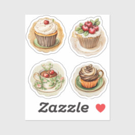 カップケーキとカップ12個です シール