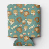 カップケーキとキャンディのパターン 缶クーラー (裏面)