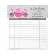 カップケーキとケーキポップベーキング領収書