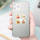 カップケーキとコップ 11 シール (スマートフォン)