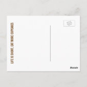 カップケーキとスプリンクルズコラージュはがき ポストカード (裏面)