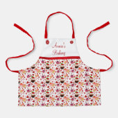 カップケーキとパーソナライズされたキャンディ エプロン (正面)