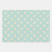 カップケーキとマカロンギフトラップ – 3セット ラッピングペーパーシート (正面3)