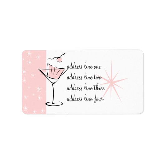 カップケーキとマルティーニ ラベル (正面)