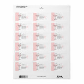 カップケーキとマルティーニ ラベル (フルシート)