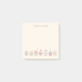 カップケーキと名前 ポストイット