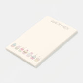 カップケーキと名前 ポストイット (アングル)