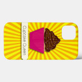 カップケーキと太陽の光がパーソナライズさカスタマイズれ Case-Mate iPhoneケース (裏面 (横))