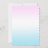 カップケーキと振りかける2ndバースデーガール 招待状 (裏面)